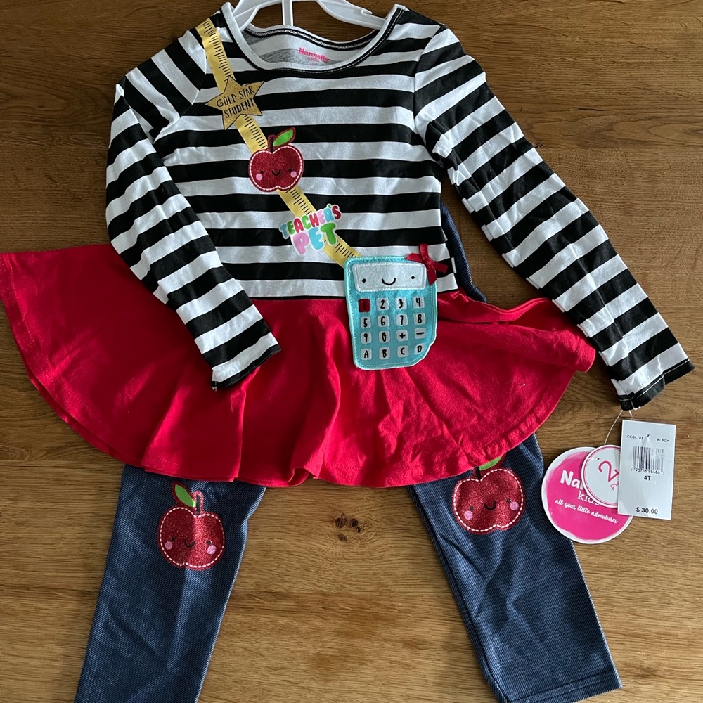 Toddler Girl Top & Bottom Set - Brand New With Tags!